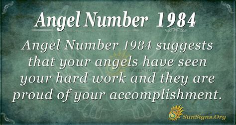1984 angel number.